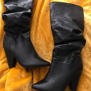 2 Black Boots 1 Suede and 1 leather